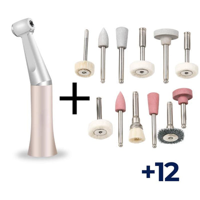 Contre-angle Dentaire Basse vitesse + Kit de 12 Pièces de Polissage