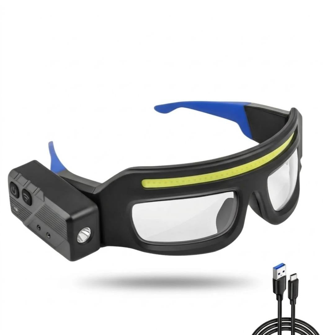 Headlight with Protective Glasses for Dental, Aesthetic, and Professional Use