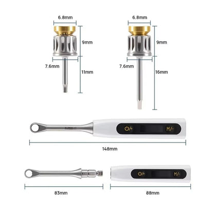 Universal Dental Electric Torque Wrench Kit (16 Tips + Case)