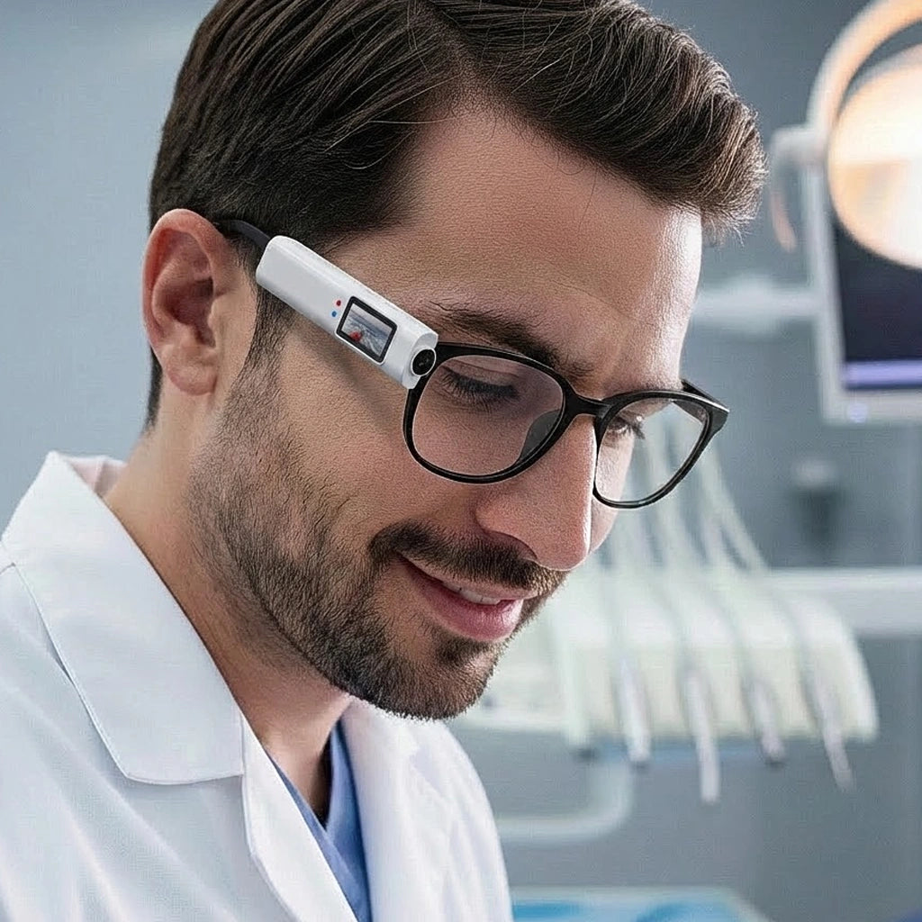 Mini Camera 2.7K with First-Person View for Magnifying Glasses and Prescription Glasses