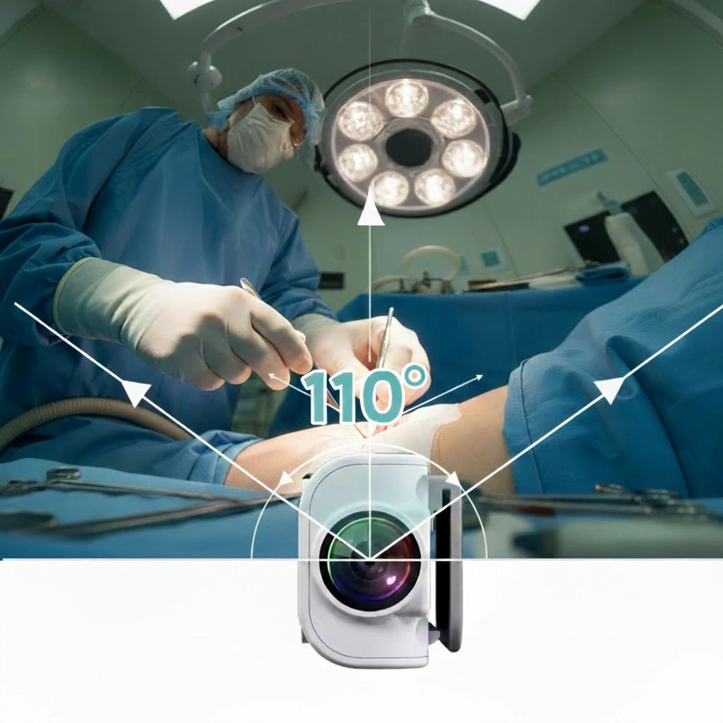 Mini Camera 2.7K with First-Person View for Magnifying Glasses and Prescription Glasses