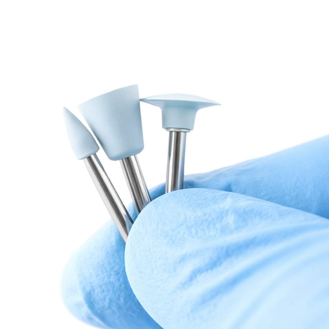 Polishing Kit for Resin and Porcelain – 14 Pieces (RA 2.35 mm Universal) for Low Speed