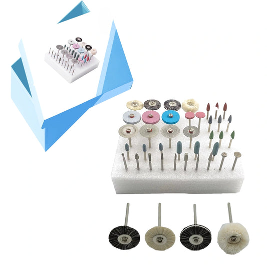 Polishing and Finishing Kit for Prosthetics with 38 Pieces